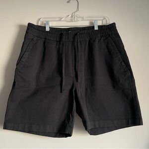 Zara Men’s Black Draw String Elastic Waist Short with Pockets
